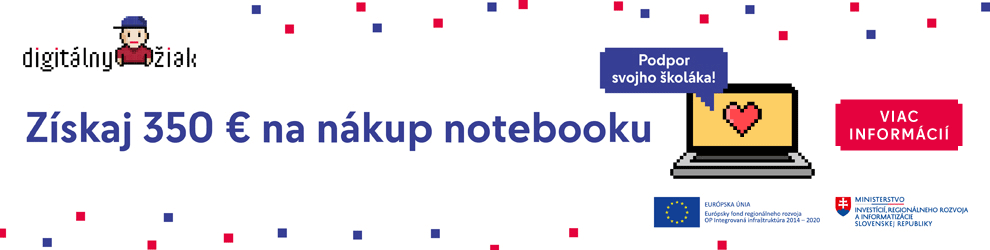 Digitálny žiak nakúp notebook s príspevkom 350 €