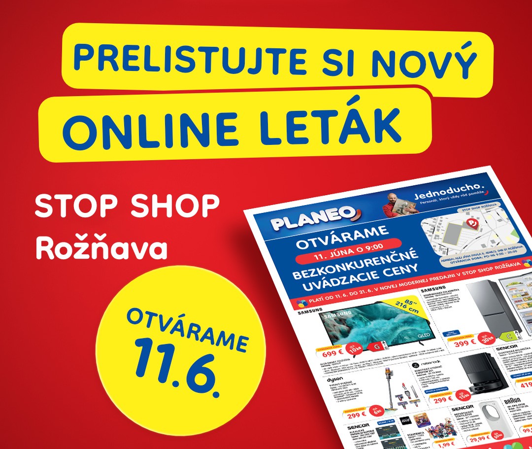 Otvárací leták PLANEO Rožňava