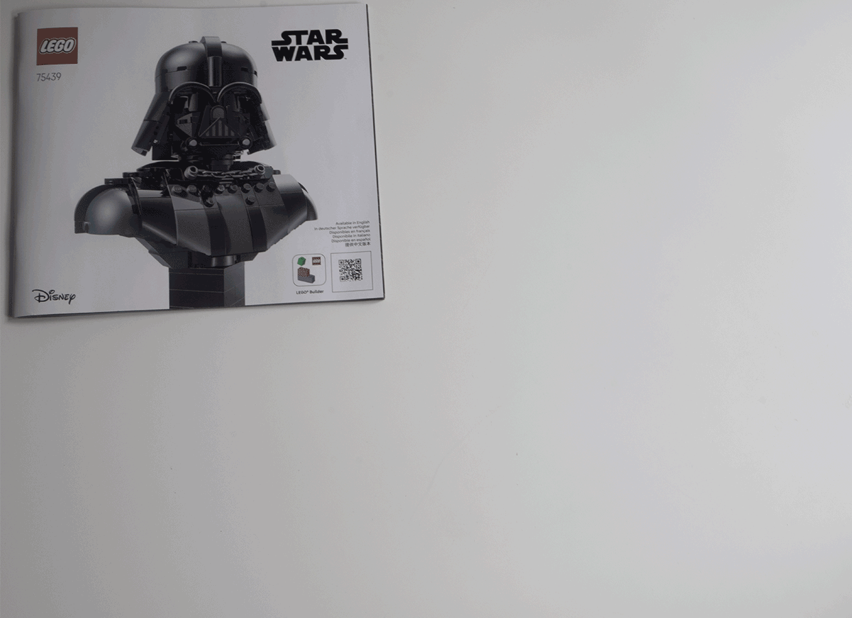LEGO Star Wars Darth Vader balenie a očíslované vrecká