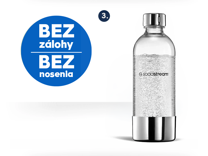 Sodastream šrotovné tretí krok je že si užívate nový výrobník