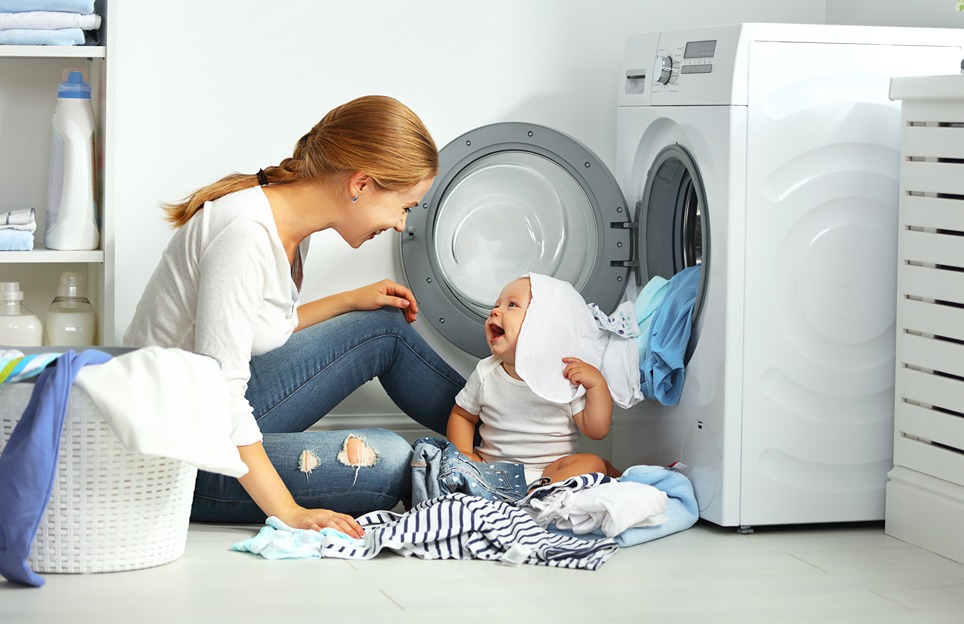 Parná práčka je ideálna pre rodiny s deťmi.