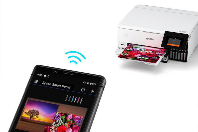 Mobiln aplikcia, ktor sa dokže pripojiť na multifunkčn tlačiarne.