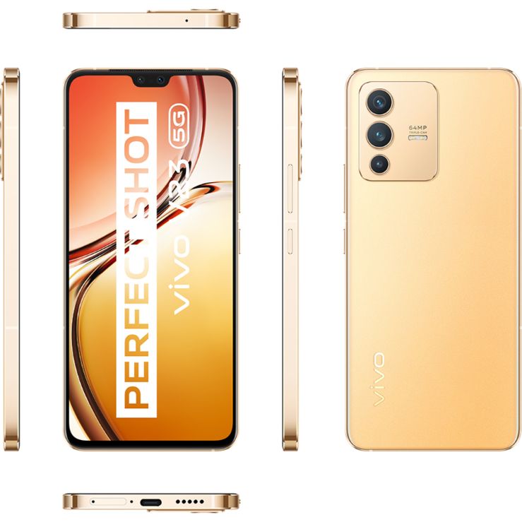VIVO smartphone V23 5G 12/256 GB Sunshine Gold