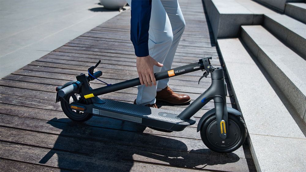 Skladacia kontrukcia kolobežky Xiaomi kolobežky.