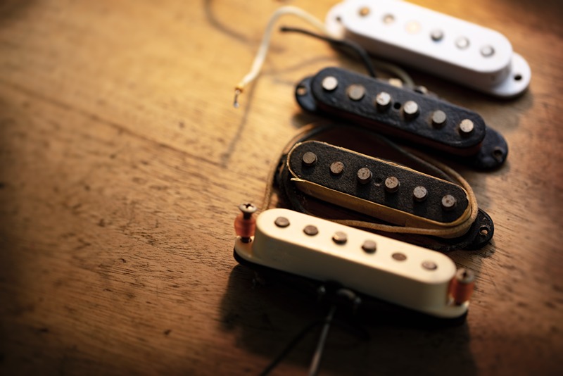 Single coil snmače na elektrick gitary.
