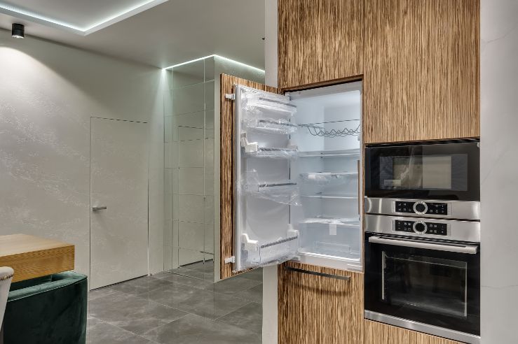 Vstavan chladnička dokonale zapadne k ostatnm spotrebičom v kuchyni.