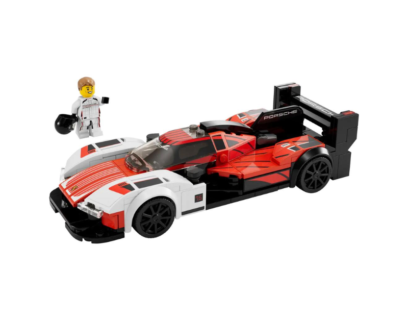 LEGO Speed Champions Porsche s pretekrom.