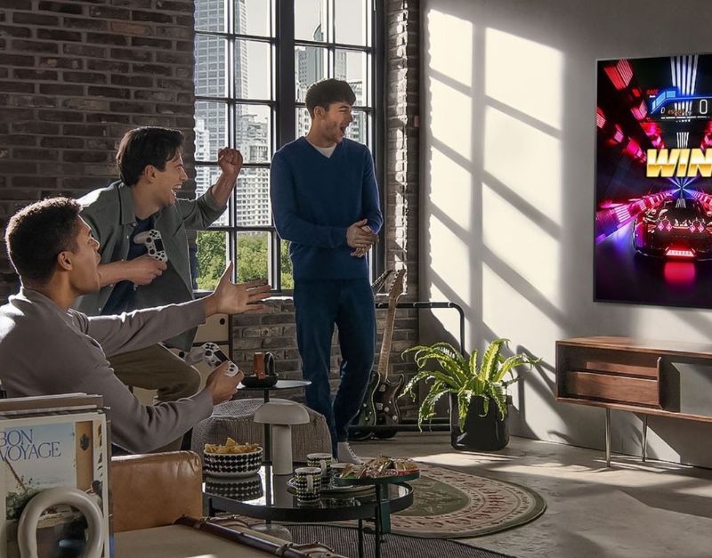 Hranie hier na novom TV.