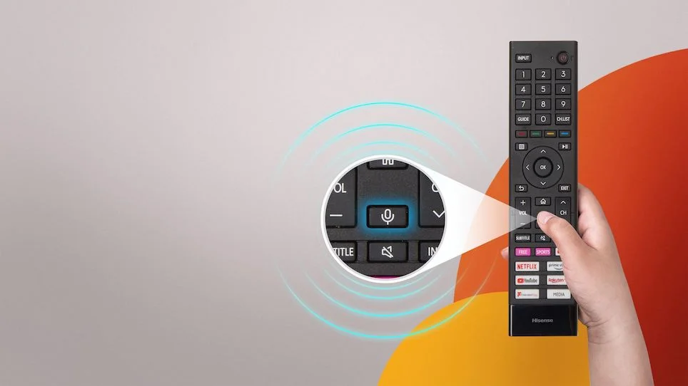Na diaľkovom ovládači si u televízorov Hisense môžete vybrať funkciu ovládania hlasom.