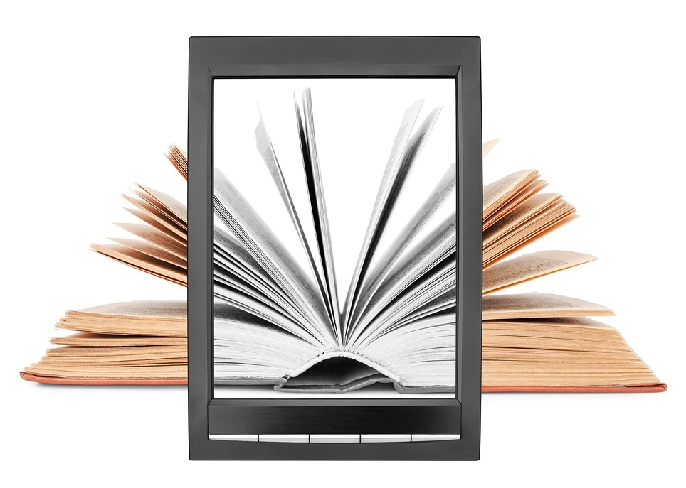 Nahrávanie e-kníh do elektronickej čítačky kníh.