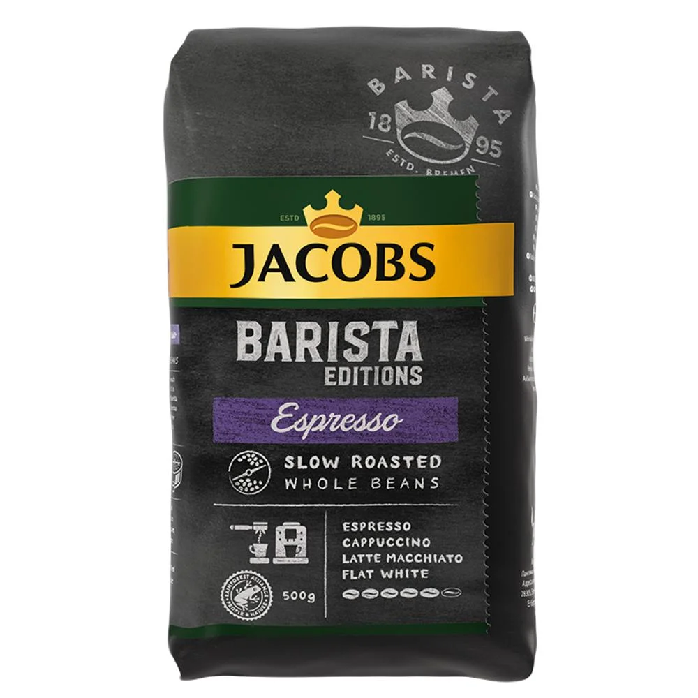 Káva Jacobs s označením žaby od organizácie Rainforest Alliance.