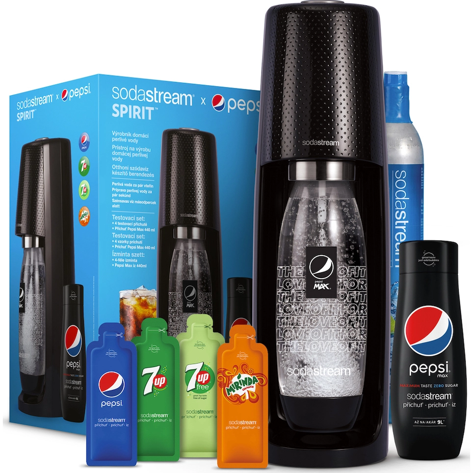 Výhodné balenie SodaStream Spirit Black Pepsi MegaPack.