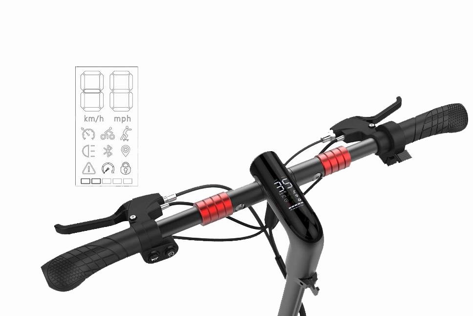 LED displej ponka prehľadn informcie o stave jazdy.