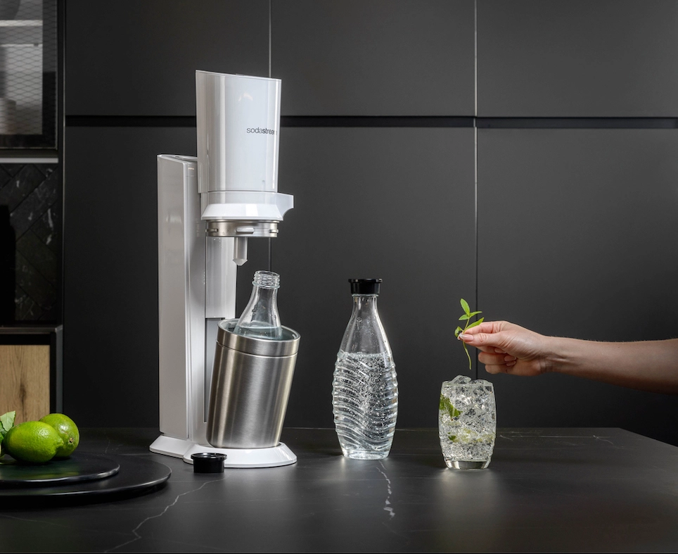 Výrobník sódy SodaStream Crystal White.