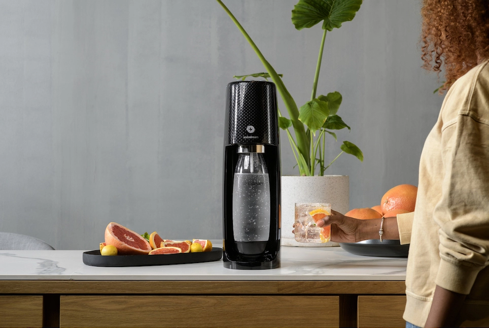 SodaStream Spirit One Touch v čiernom prevedení.