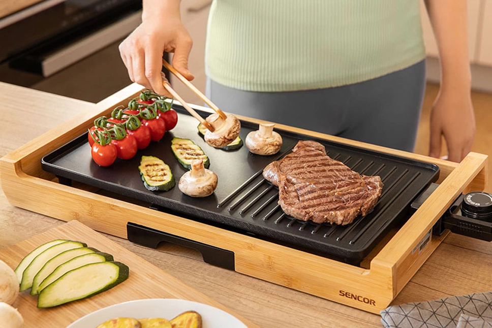 Prenosn elektrick gril Sencor.
