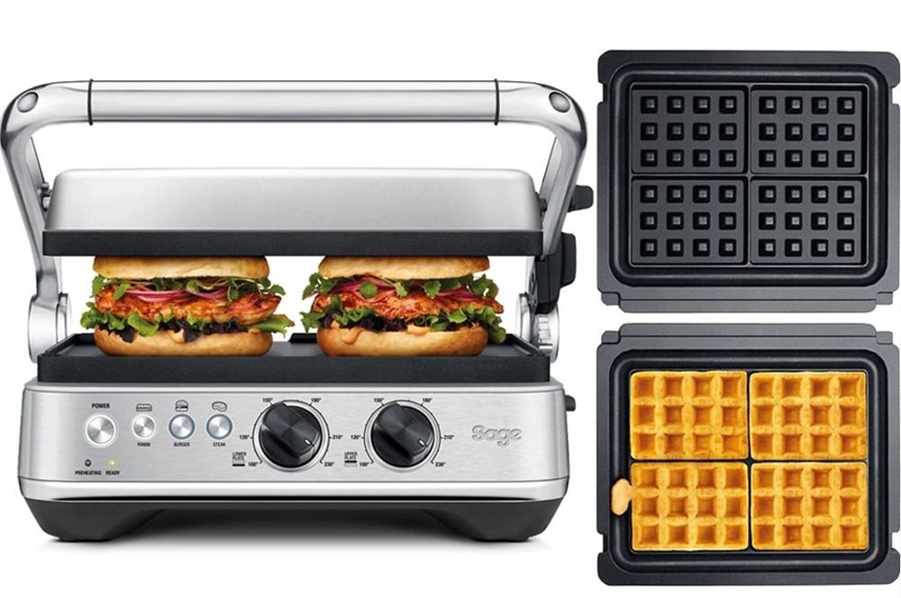 Kontaktn gril 3v1 s doskami na wafle.