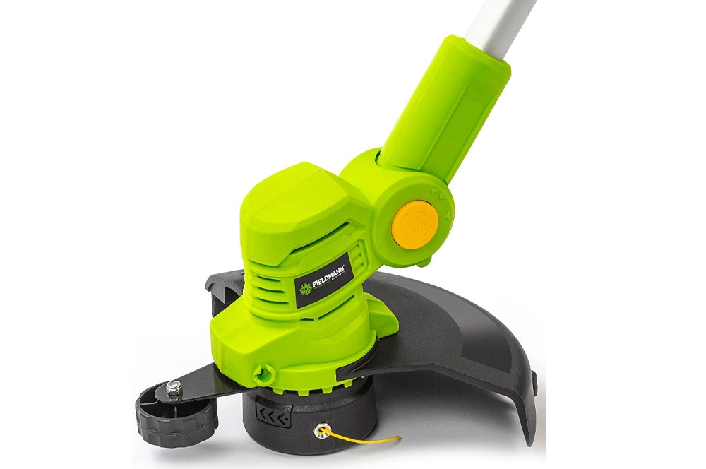 Aku strunov kosačka Fieldmann a žacia hlava.