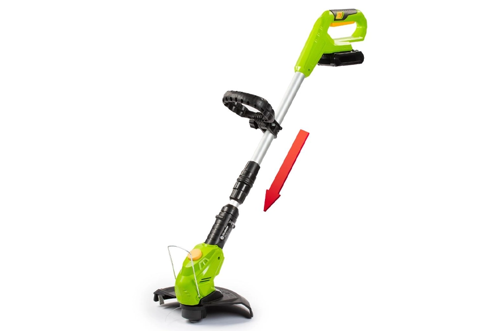 Aku strunov kosačky s teleskopickm nastavenm.