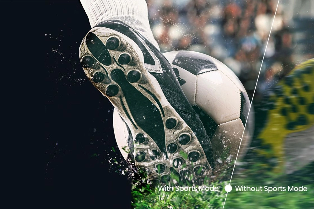 Televzor Hisense s funkciou AI Sports Mode.