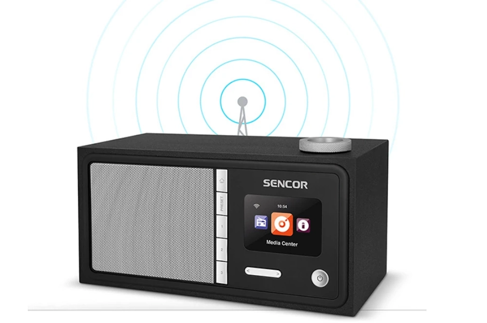 Internetov rdio Sencor.