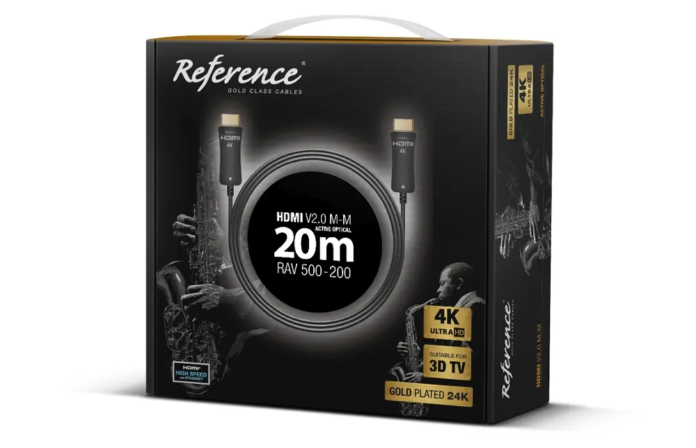 HDMI kbel s dĺžkou 20 metrov.