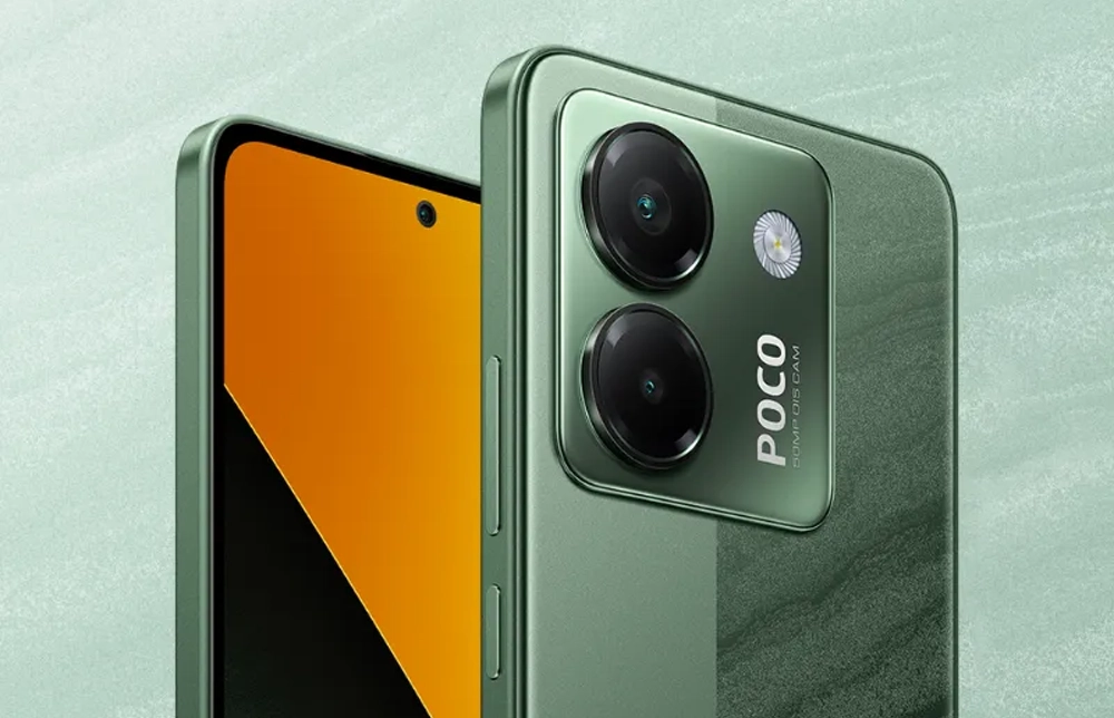POCO M7 Pro telefn v zelenom preveden.
