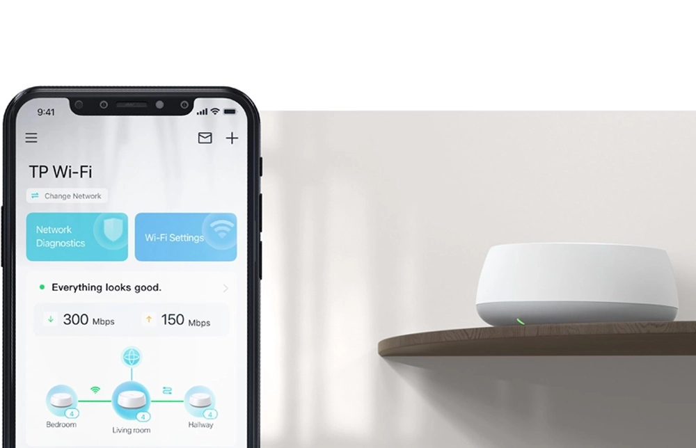 Svoju sieť mžete spravovať prostrednctvom aplikcie.