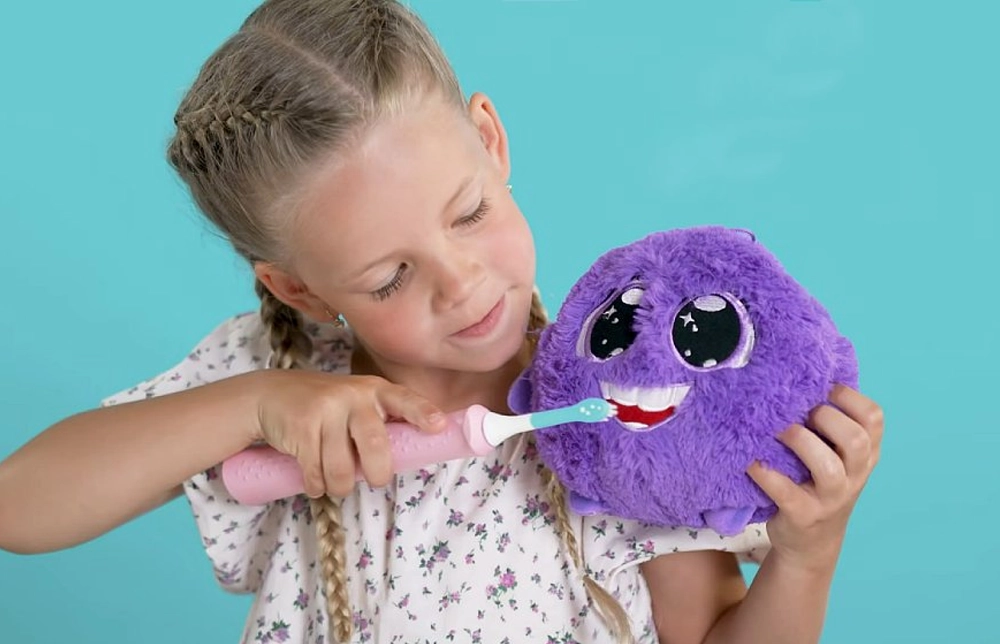 Vesel Sparkly nauč deti prostrednctvom aplikcie Philips Sonicare sprvny postup umvania zubov.