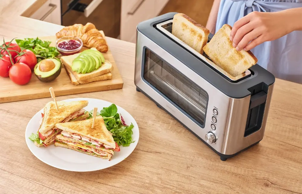 Hriankovač Sencor s priehľadnm sklenenm okienkom.