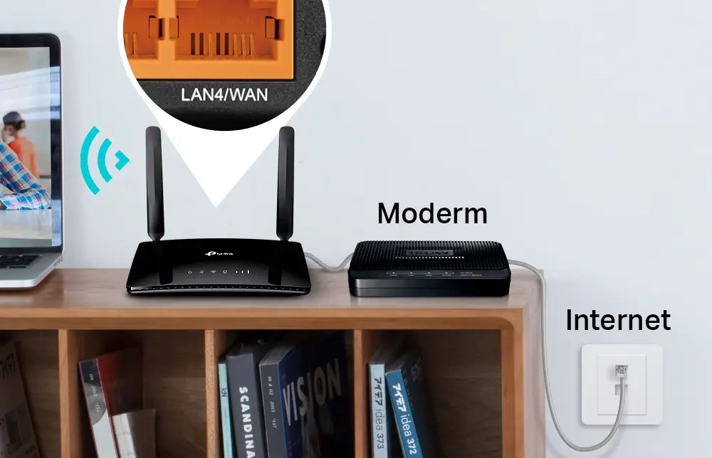 WiFi router na SIM kartu TP-Link.