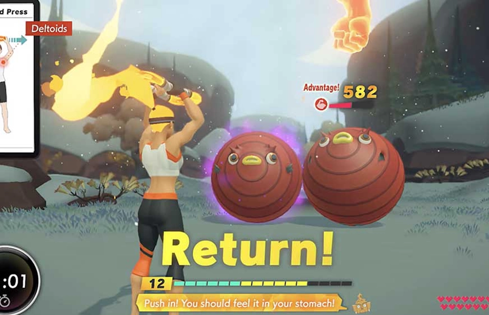 Ukžka Nintendo Switch hry Ring Fit Adventure.