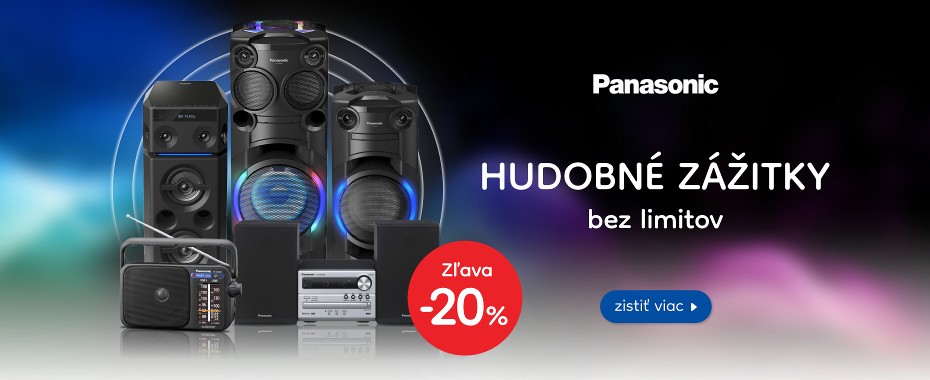 Panasonic Audio / Video zľava 20%