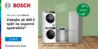 Bosch cashback získajte späť až 400€